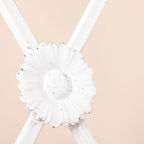 Porte-manteau d'entrée en métal blanc