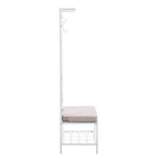 Porte-manteau d'entrée en métal blanc