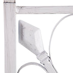 Porte-manteau d'entrée en métal blanc