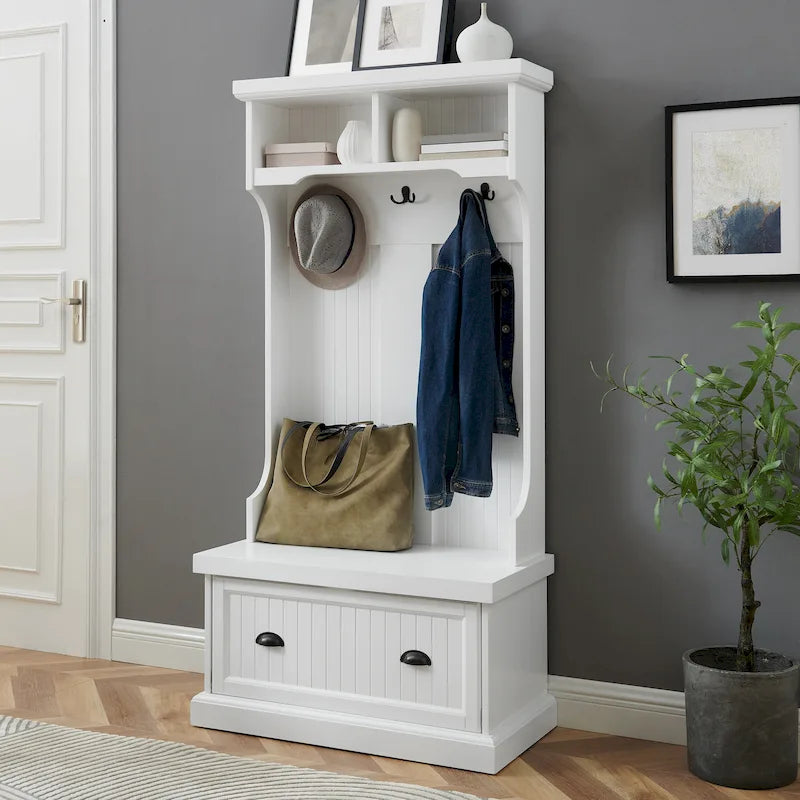 Meuble d'entrée - 80 L x 40 P x 163 H cm