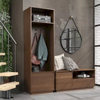 Vestiaire style Mid-Century avec 1 tiroir