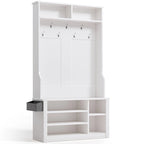 Porte-manteau d'entrée 3 en 1 avec banc et rangement à chaussures de 99,9 cm de large