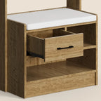Meuble d'entrée 44,5 de large avec banc et rangement à chaussures