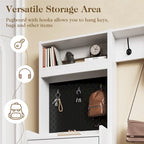 Meuble d'entrée 44,5 de large avec banc et rangement à chaussures