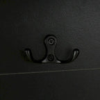 Porte-manteau avec 3 patères, banc d'entrée, banc de rangement, design 3 en 1, 120 cm, pour entrée, couloir (noir)