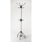 Porte-manteau sur pied en bois carré