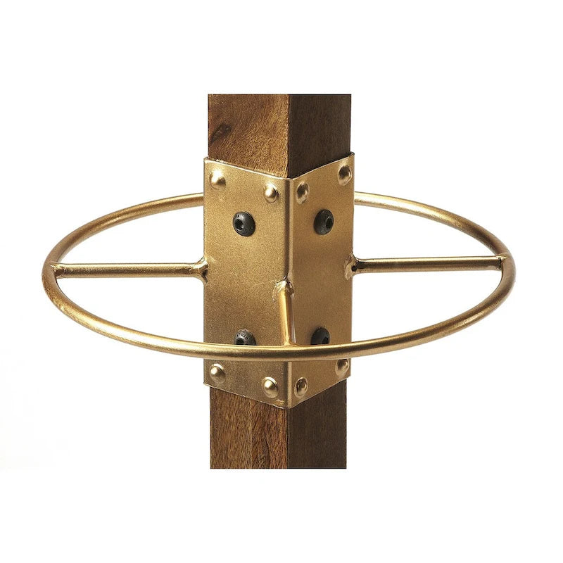 Porte-manteau sur pied en bois carré