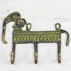 Porte-manteau en laiton - 6 x 12