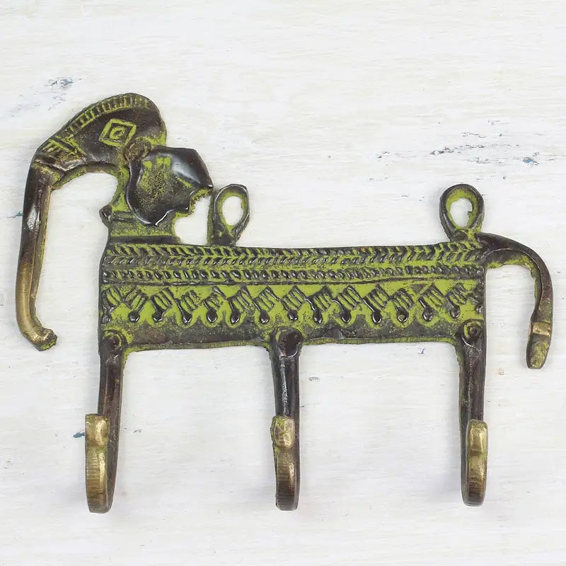 Porte-manteau en laiton - 6 x 12